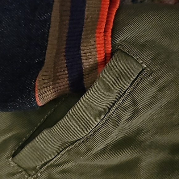 Boy aviator style jacket with patchwork size 5 - Picture 4 of 6